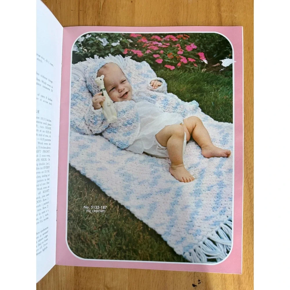 The Bernat Baby Album‎ Crochet Knit Vintage 1972 Booklet Bernat